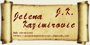 Jelena Kazimirović vizit kartica